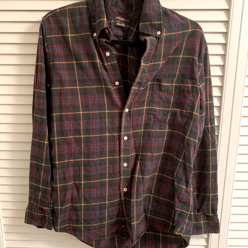J. McLaughlin Trim Fit Flannel